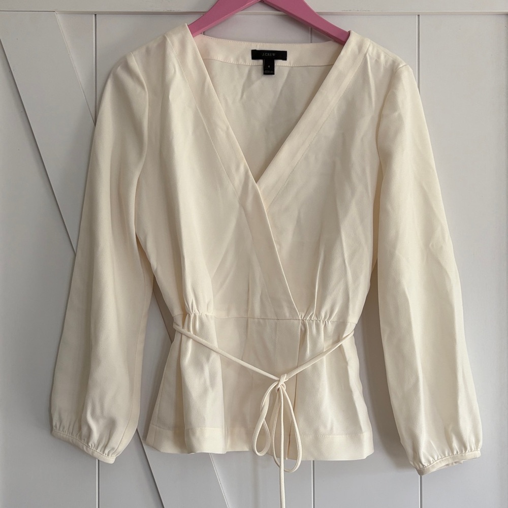 J. Crew White Blouse